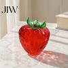 Anxiety Relief Toy Clear Strawberry Stress Ball Toy, Giant Red Pink Squeeze Soft for Relieve Stress, Fake Fruit Sensory