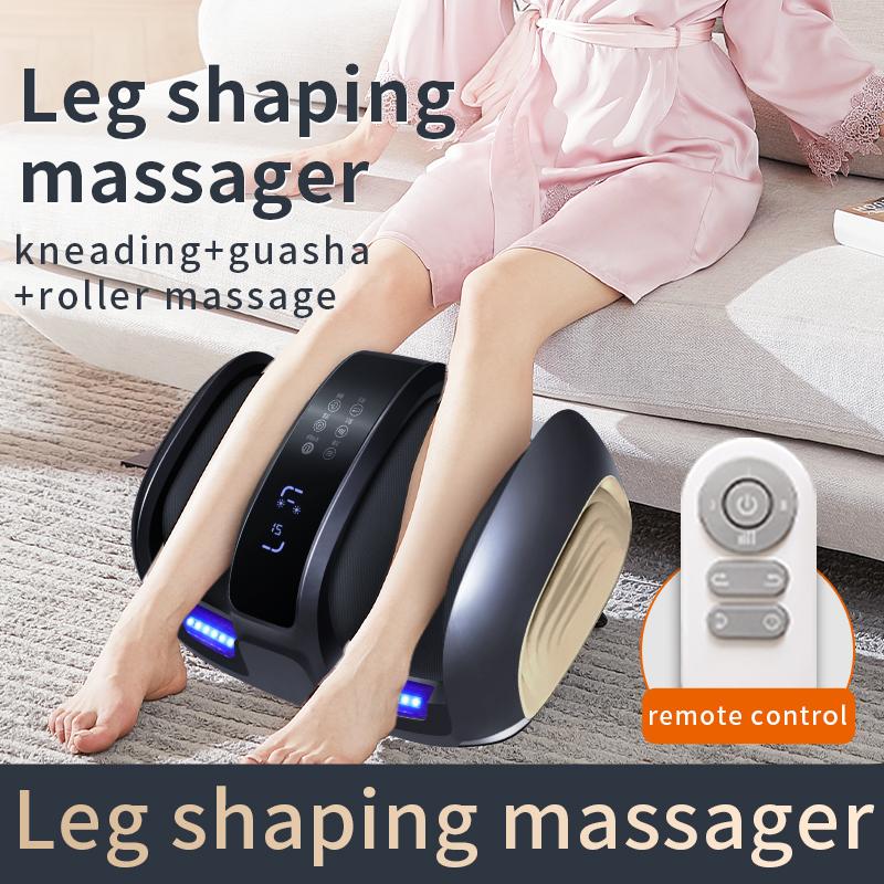 Electric Foot Massager Shiatsu Calf Massage with Warm Heating Deep Kneading Compression Home Office Use Health Care Gift