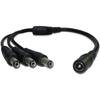 DC Power Female to Male Splitter Adatper Cable, Power Supply Splitter Cable for LED Strip Lights CCTV Camera (1TO3)