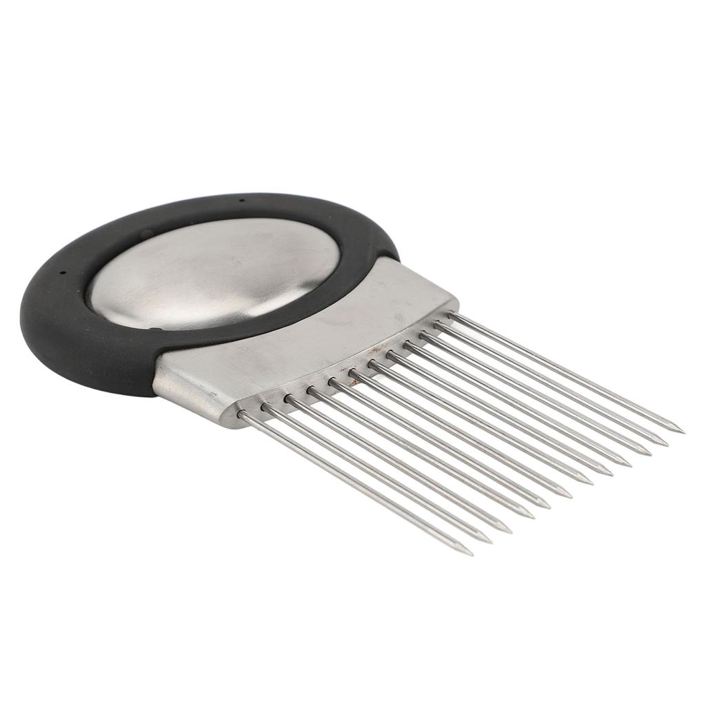 Onion Slicing Holder Multi Purpose Ergonomic Stainless Steel Onion Slicing Assistant Tool for Vegetable Potato