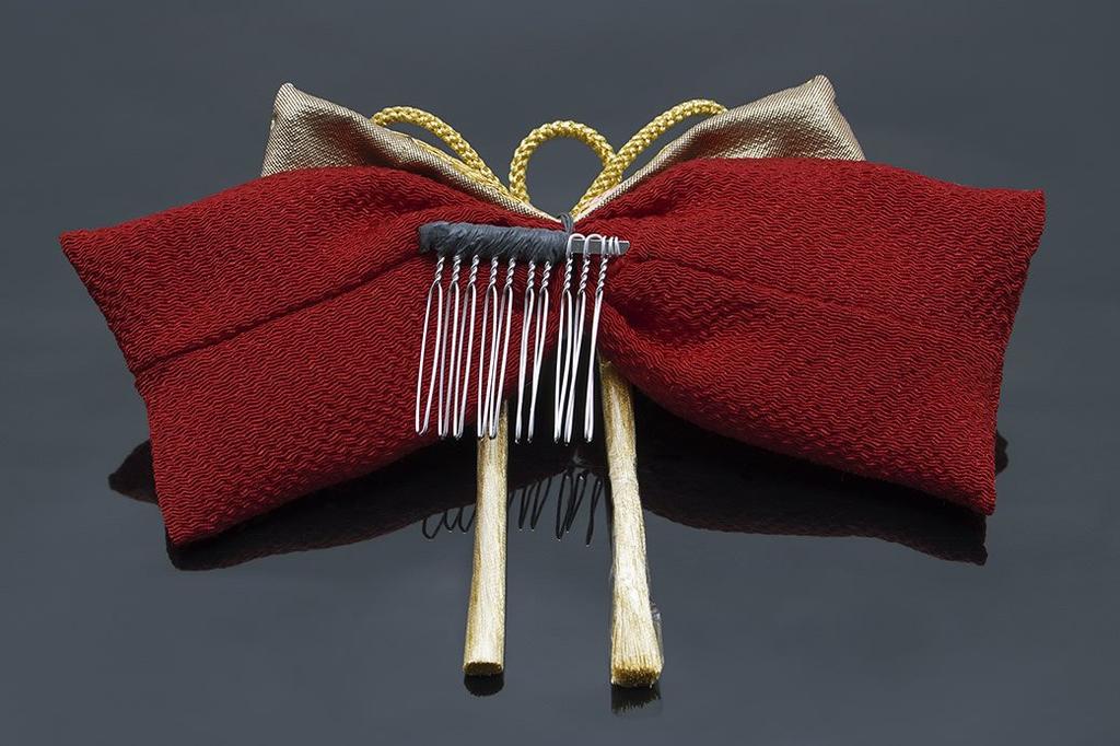 Hair Coming of Age Graduation Tassel Gold Plump Graduation Hair Made In Japan (Soubien) Ornament, Ceremony, Ceremony, Red, Red, Gold, Ribbon,