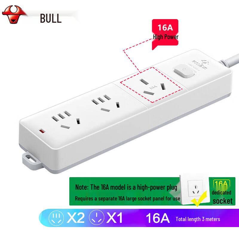 BULL Heavy Duty Self-Wiring Power Strip GN-406D