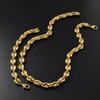 Pig Nose Coffee Bean Paper Pattern Splicing Chain Versatile Retro Button Necklace with Accessories
