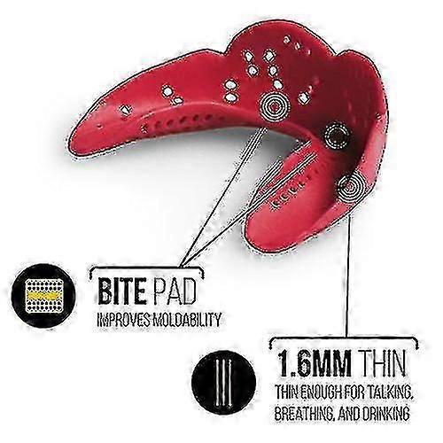 Mouth Guards,1.6mm Custom Fit Sports Mouthguard For Youth/adults One Size