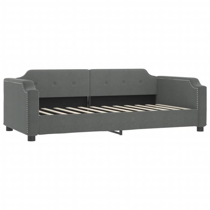 VidaXL Day Bed Dark Grey 80x200 Cm Fabric 354201