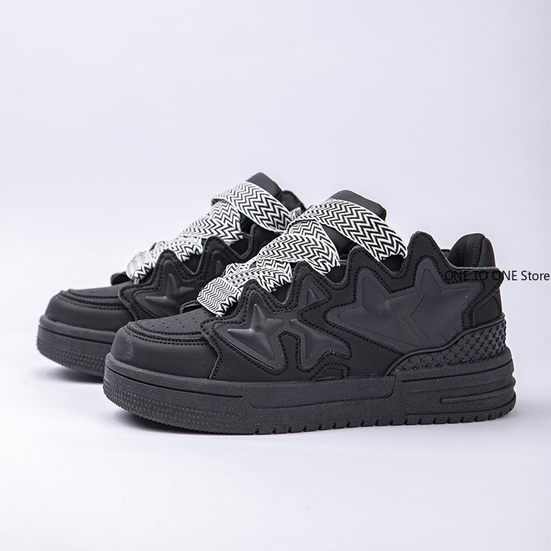 Fashion Men Women Sneakers Plus Size 41 42 Women's Casual Shoes Stars Chunky Sneakers Woman Thick Sole Sport Shoes Bread Shoes