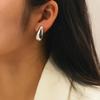 European and American INS Style Stainless Steel Water Drop Gold Ear Studs