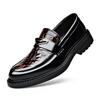 Loafers Men's Formal British Style Men's Shoes New Soft-soled Glossy Foot Cover Trendy Men's Business Casual Leather Shoes