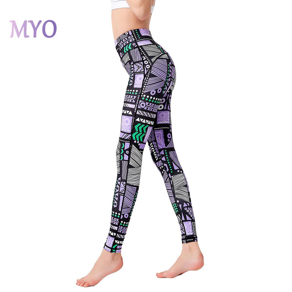 Womens Printed Leggings Pencil Stretchy Yoga Bronze Flowers XL/XXL Womens Printed Leggings Pencil Stretchy Yoga Bronze Flowers XL/XXL