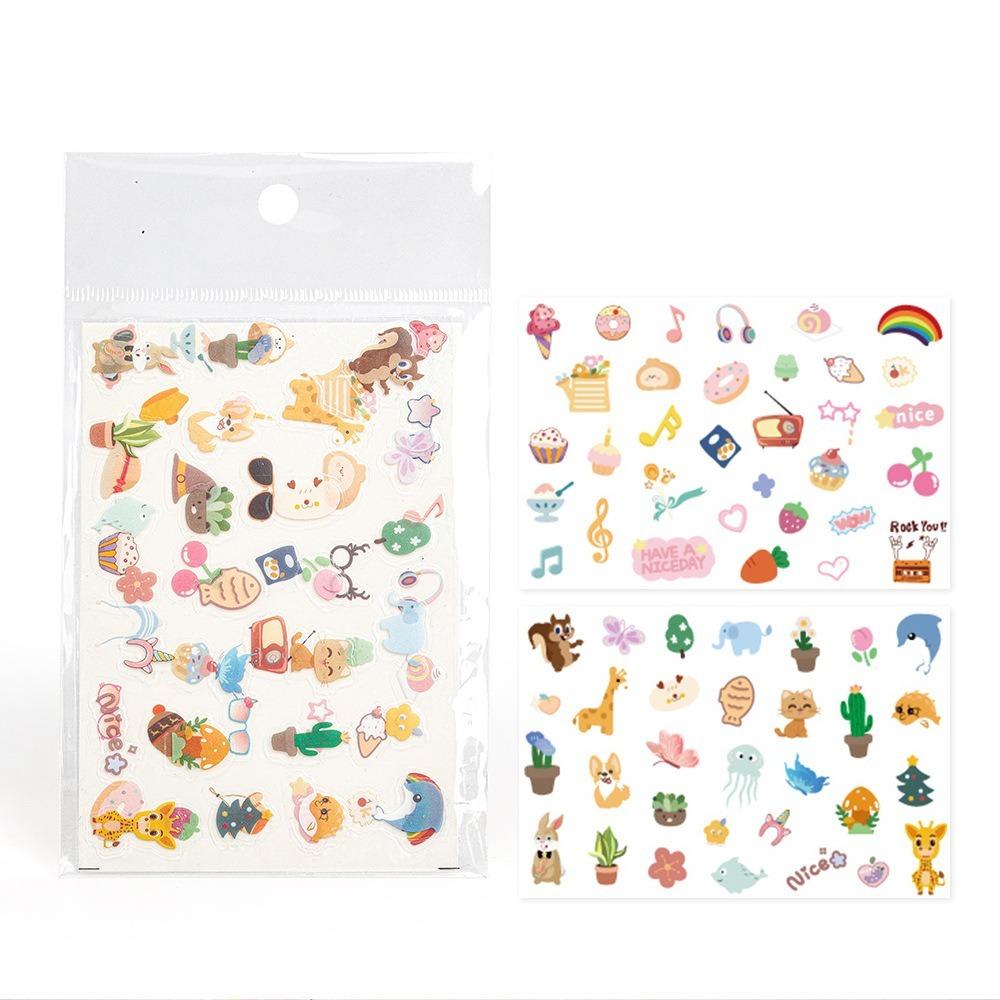 

[Фотолаборатория] [Набор из 2 листов] Мультяшные наклейки для камеры Instax и фото Instax для DIY украшения CAC30 бежевый