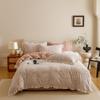 Baby Mom Grade A Winter Milk Flannel Bedding Set Thick Warm Double-sided Lace Duvet Cover
