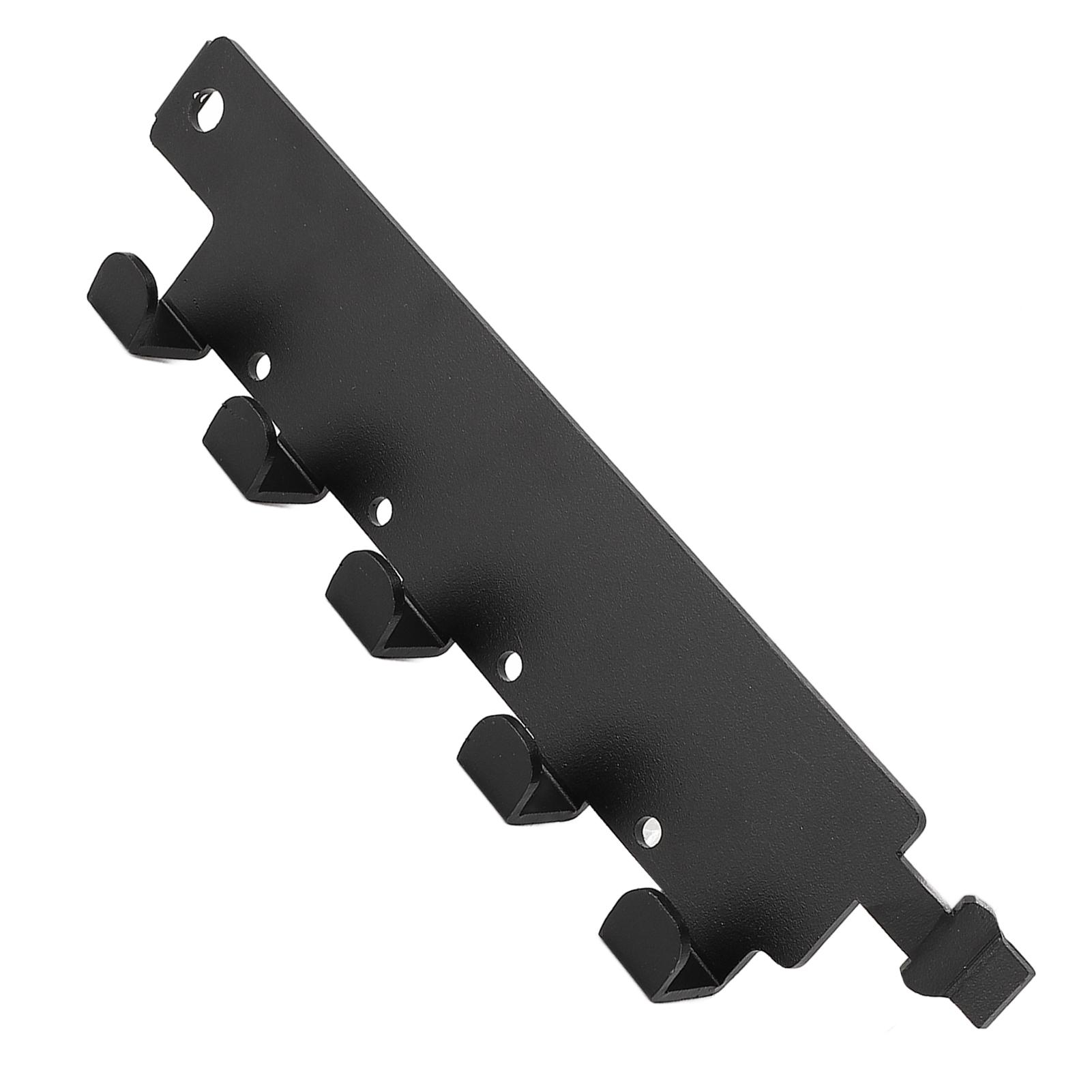 

L Track Hooks Aluminum Alloy Wall Mount L Track Tool Organizer for Garage RV Van Truck Black