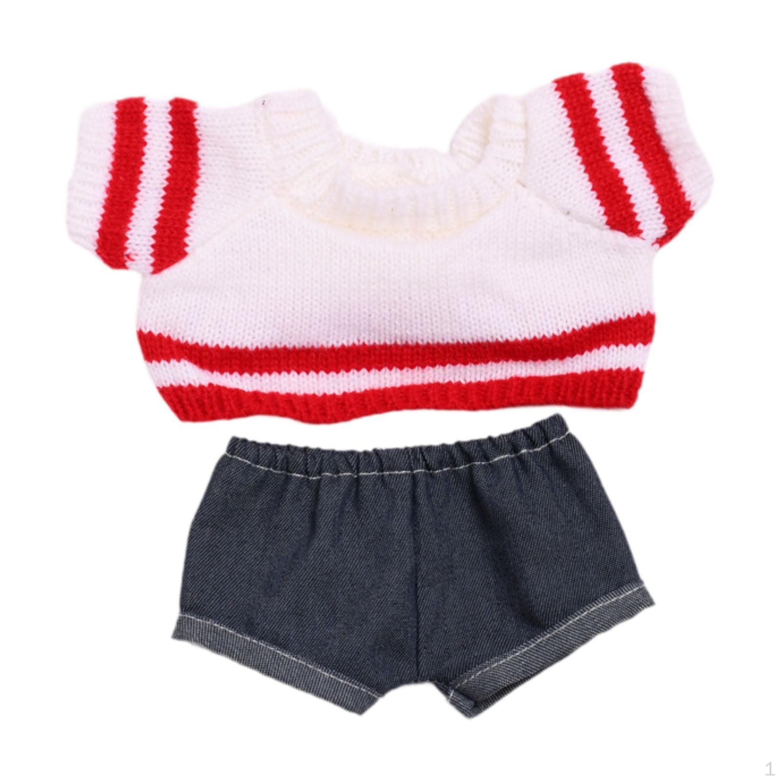 

2 предмета кукольный свитер и штаны наряд аксессуары для куклы 38 см, девочка мальчик детский подарок красный