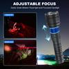 9900LM Powerul White Laser LED Flashlight 21700 Battery USB Charging Al Alloy Zoom Tactical Torch Outdoor Camping Hiking Lamp