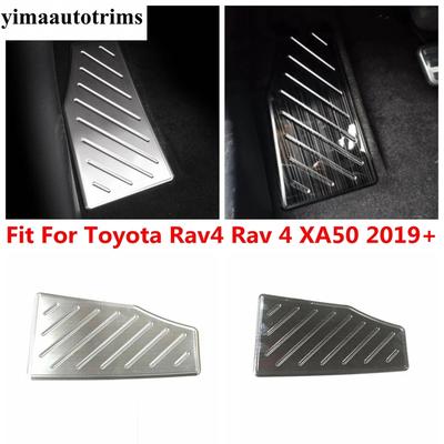 Left Foot Rest Footrest Pedal Non-slip Panel Protection Cover Trim Accessories Interior For TOYOTA RAV4 RAV 4 XA50 - 2024