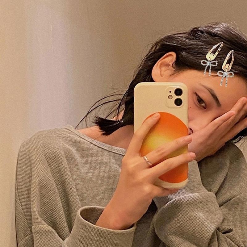 Eleganter silberner Schleifenknoten-Haarclip-Anhänger, unverwechselbarer Haarclip mit einzigartigem Zirkon-Schleifenknoten für modebewusste Personen