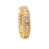 Trendy 18K Gold-Plated Copper Ear Cuffs with Inlaid Zirconia Diamonds - Elegant Vintage Earrings for Women