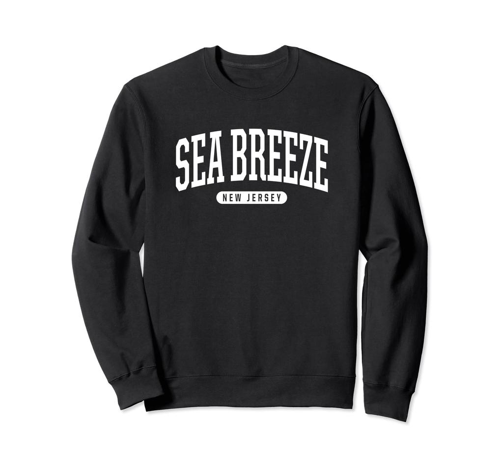 College-style Sea Breeze New Jersey Souvenir Gift Sweatshirt