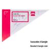 Deli Large Drawing Triangle Ruler Set
