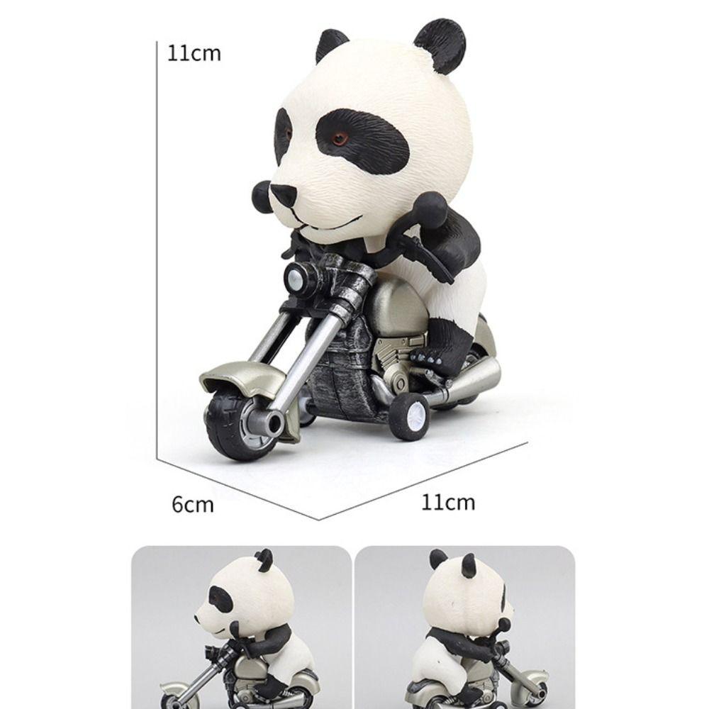 Shark Dinosaur Simulation Locomotive Inertia Car Dinosaur Motorcycle Action Figures Great Gift Panda