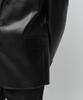 Musinsa Standard Synthetic Leather Oversized 3-Button Blazer [Black]