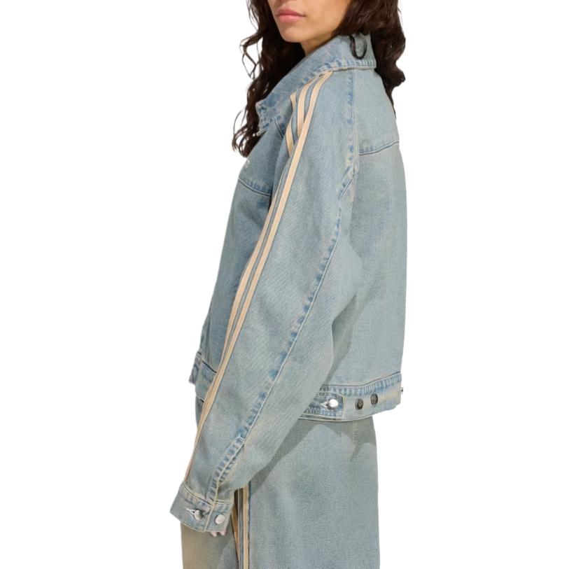 adidas Originals Essentials Jaqueta Jeans Feminina Versátil Moderna JY2872