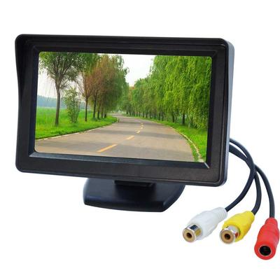 D430B 4,3palcový černý integrovaný monitor na palubní desku, Monitor do auta, Kompaktní, Kompatibilní s -24V