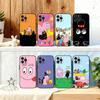 Cute Fuzzy B - Barbapapa Phone Case For iPhone 16,15,14,13,12,Plus,Pro Max, 5G Others Soft Black Cover
