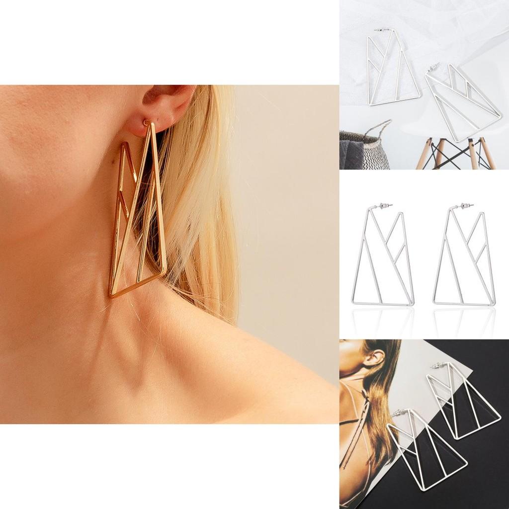 Trendy Geometric Alloy Earrings For Women Fashionable Street Style Jewelry