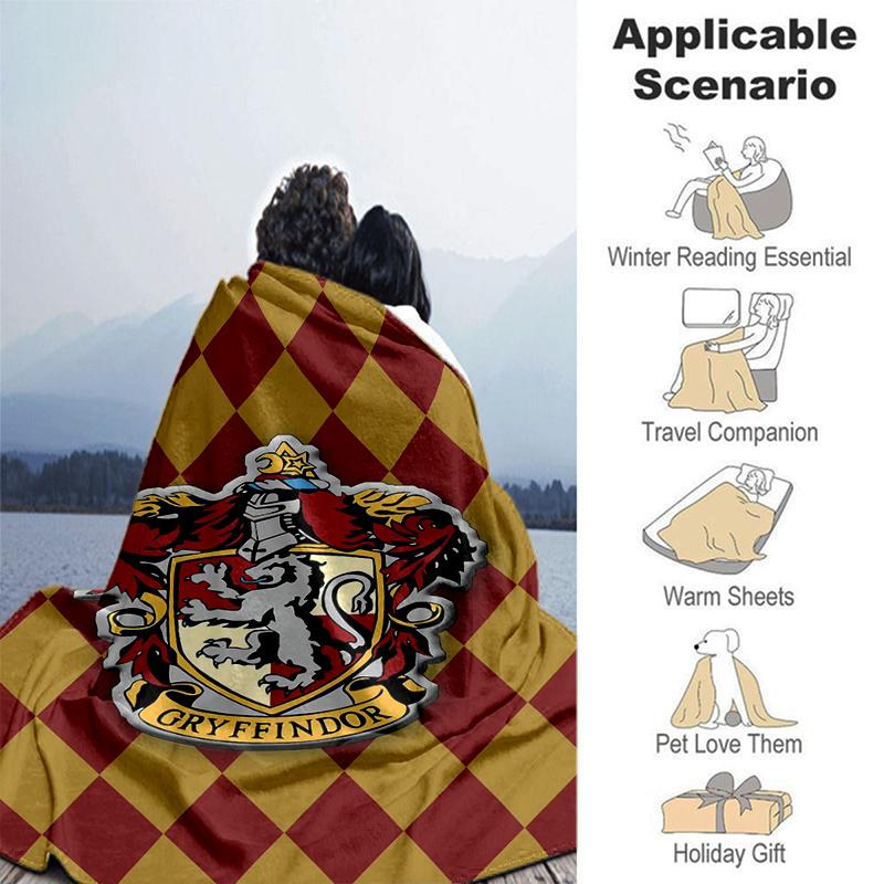 Harry Potter Gryffindor House Crest Phone Case CoverPrint Blanket, Soft Blanket For Sofa Office Bed And Travelling Daughter Birthday Gift es