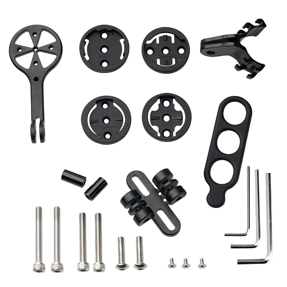 Bike Camera Holder Bracket Aluminum Alloy Bicycle Computer Mount Holder Bike Computer Mount Support Flashlight Extension Frame