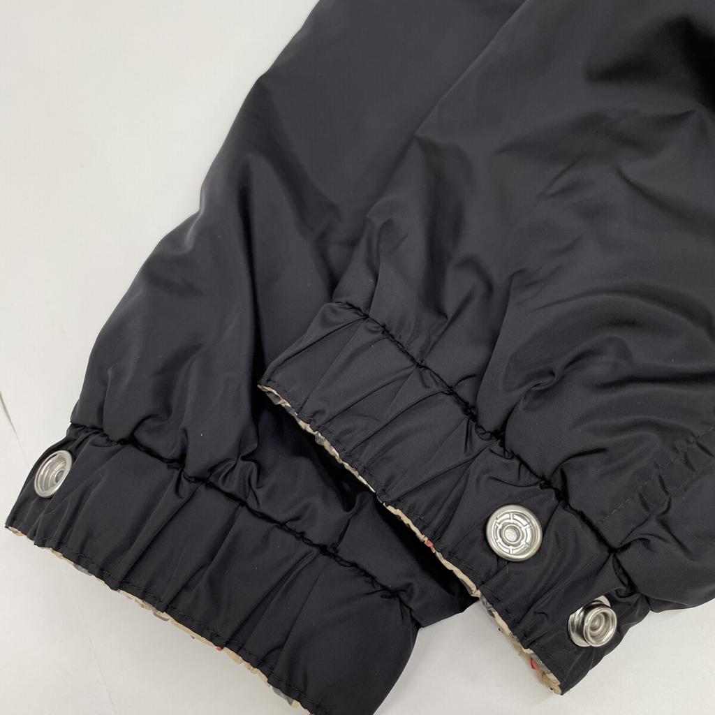 Burberry Vintage Check 8027097 Reversible Zip-Up Parka Jacket M blackUsed