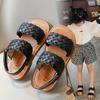 Korean Style Summer Kids Open Toe Woven Beach Sandals For Boys And Girls