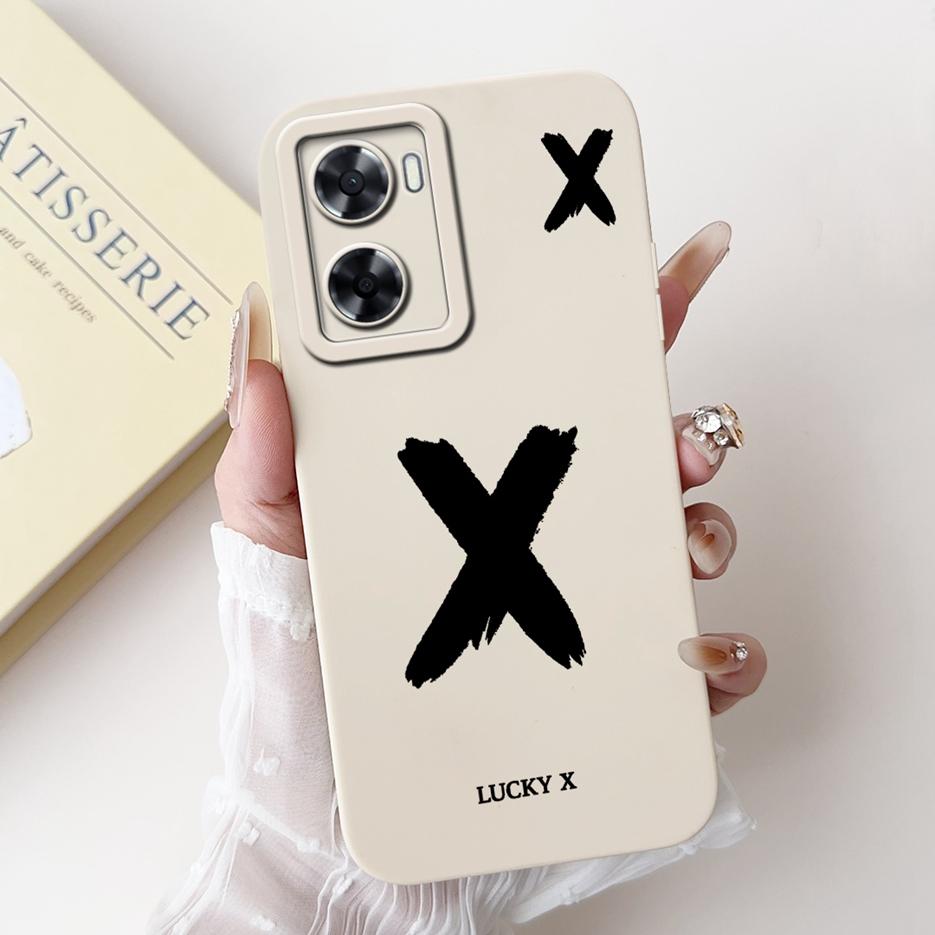 For Oppo A57 4G Case Oppo A57s CPH2385 Cute Lucky Letters Cover Soft Silicone Phone Case For Oppo A77s OppoA77 4G OppoA57 S Bags