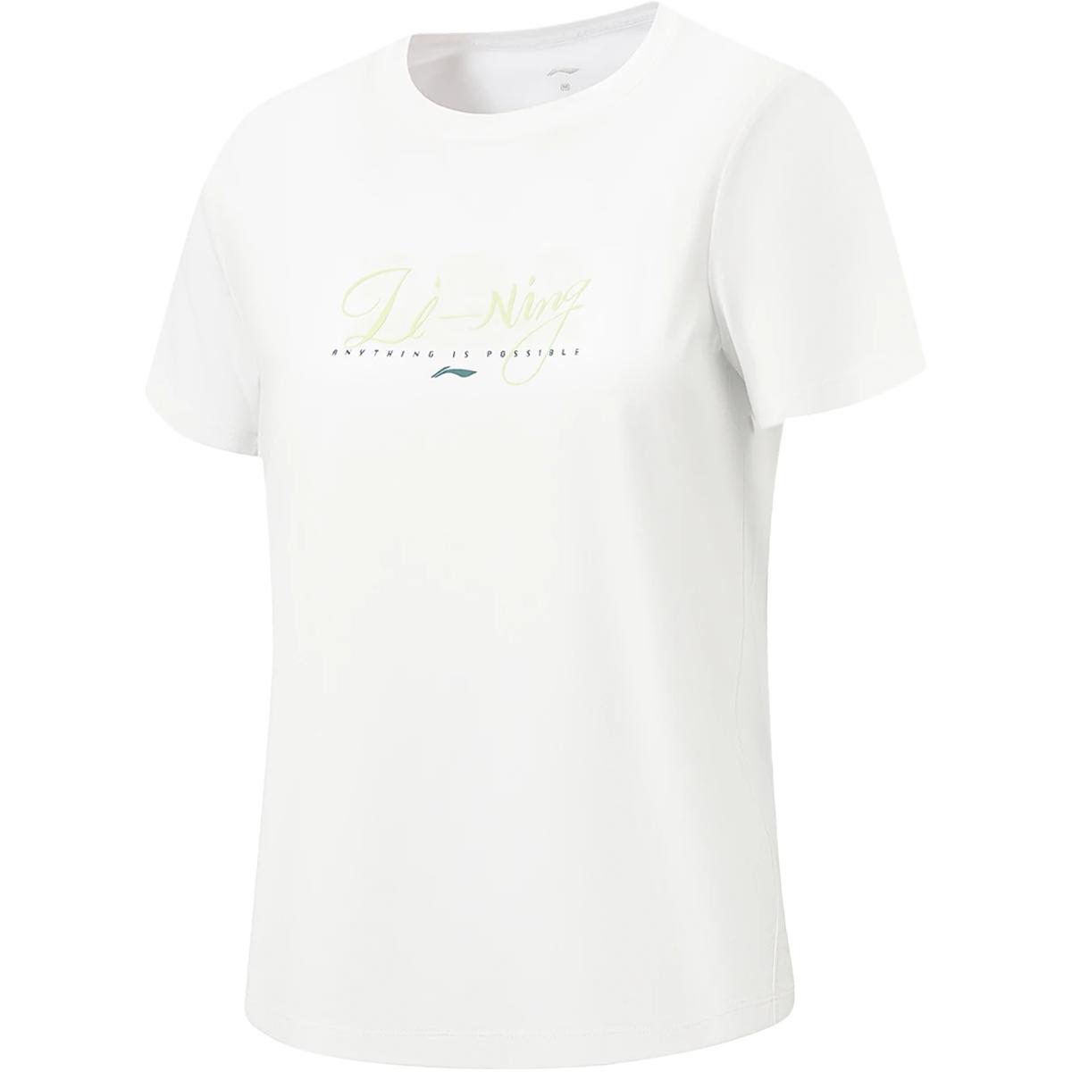 Li-Ning Comfortable Simple Moisture-Wicking Short Sleeve T-Shirt Women tops ATSW428-4 M