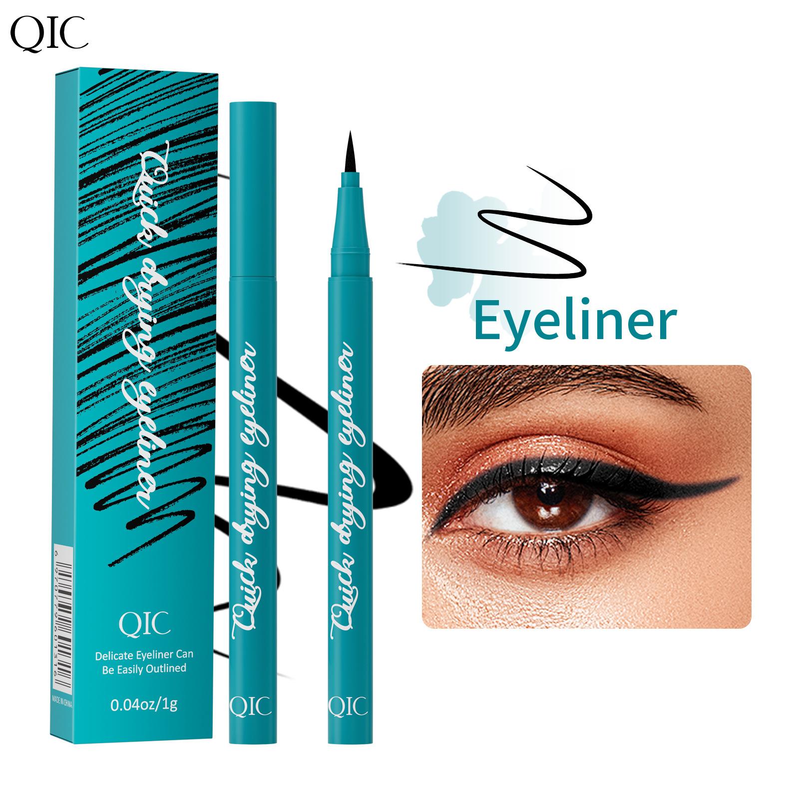 New Green Box Eyeliner Waterproof, Oil-Proof And Non-Smudging Quick-Drying Hard Head Eyeliner Pen Makeup *3pcs