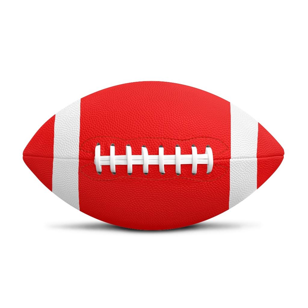 Color American Football Rugby Non-Slip Leather Rubber Adult Youth Sports Ball Training Game Custom Pattern Color Rugby Ball