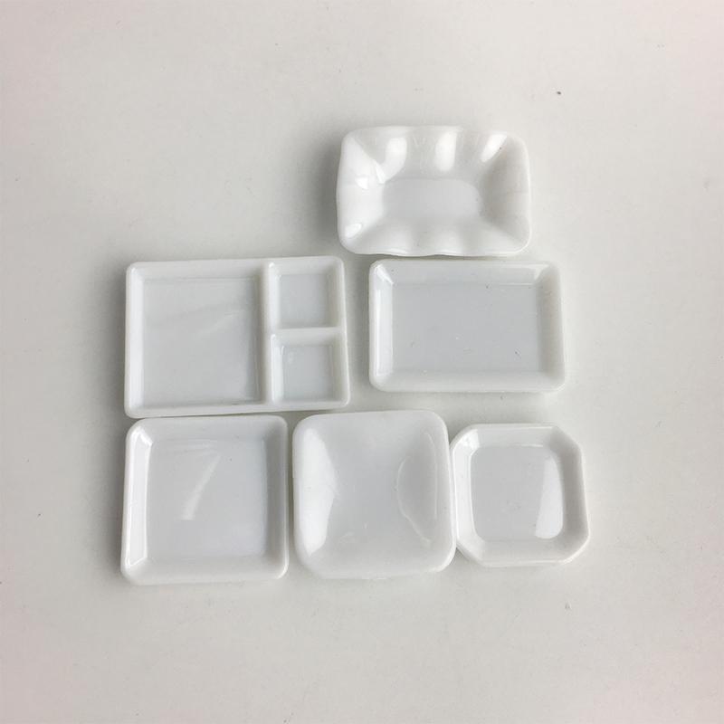 18 bucăți/set mini ustensile de bucătărie albe jucărie pahare pentru băuturi farfurie mică vase mici veselă miniaturi pentru jocuri de simulare mini jucărie din plastic