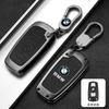 BBKT7 Zinc Alloy Leather Car Smart Key Case Cover for BMW 1 3 5 7 Series X1 X3 X4 X5 F10 F15 F16 F20 F30 F18 F25 M3 M4 E34 Sticker