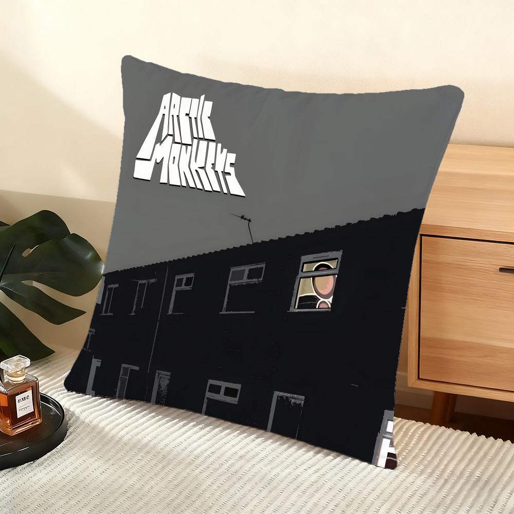 Band AArctic MMonkeys Cushion Cover Soft Short Plush Pillow Cover Smooth Cozy Texture Aesthetic Cushion Case Home Decor