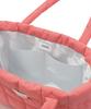 Covernat Woman Clover Heart Quilted Big Tote Bag Pink