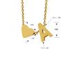 Kulei Stainless Steel Jewelry European and American English Letter Peach Heart Love Combination Necklace
