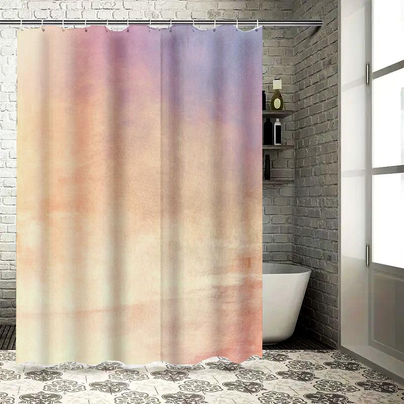 

Colorful Abstract Print Shower Curtain Decor Pink Peach Yellow Gradient Watercolor Design for Bathroom Accessories Home Decorati 90x180cm