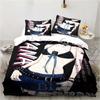 3D Print Cartoons Black Stone NANA Manga Bedding Set Single Twin Full Queen King Size Bed Set Adult Kid Bedroom Duvet Cover Sets