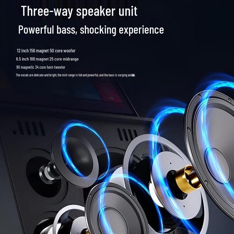 MALONE KT-6111 Portable Karaoke Speaker with 19-inch Display (CN version)