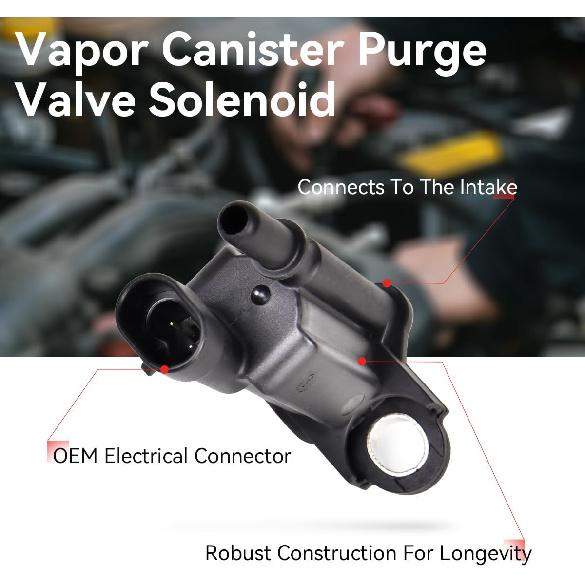 Vapor Canister Purge Valve Solenoid EVAP Purge Valve Compatible With Cadillac STS XLR Chevy Avalanche Equinox Express Silverado 1500 2500 3500 GMC