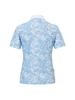 WIDEANGLE Co All-Over Reindeer Print Polo Shirt L_Ice Blue