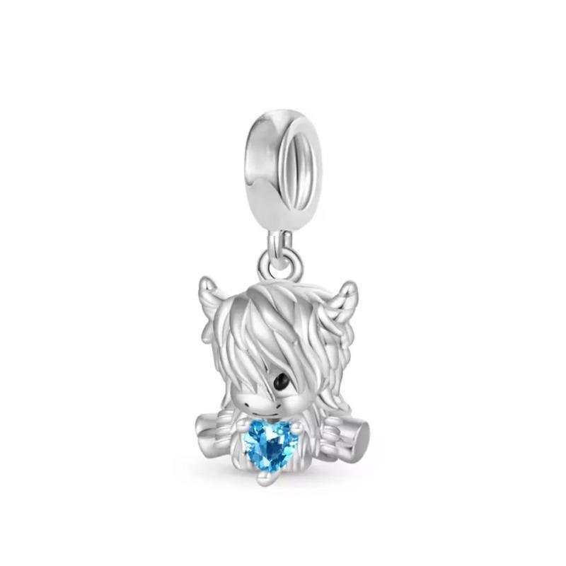 New 925 Silver Heart Bow Dog Palm Turtle Elephant Bead Pendant Charm for DIY Bracelet Jewelry