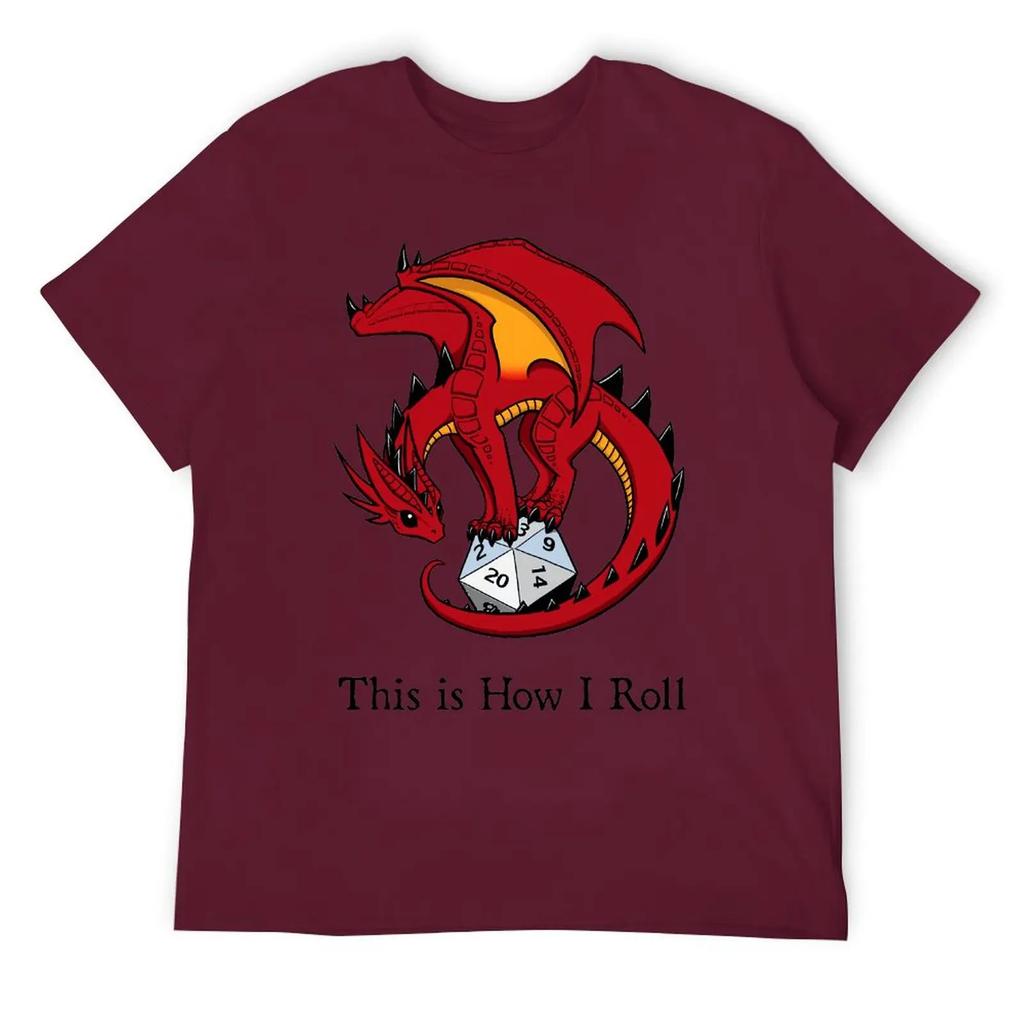 Dice Dragon Classic For Sale T-shirt Fresh Campaign  Joke Tees Cute Aactivity Competition USA Size