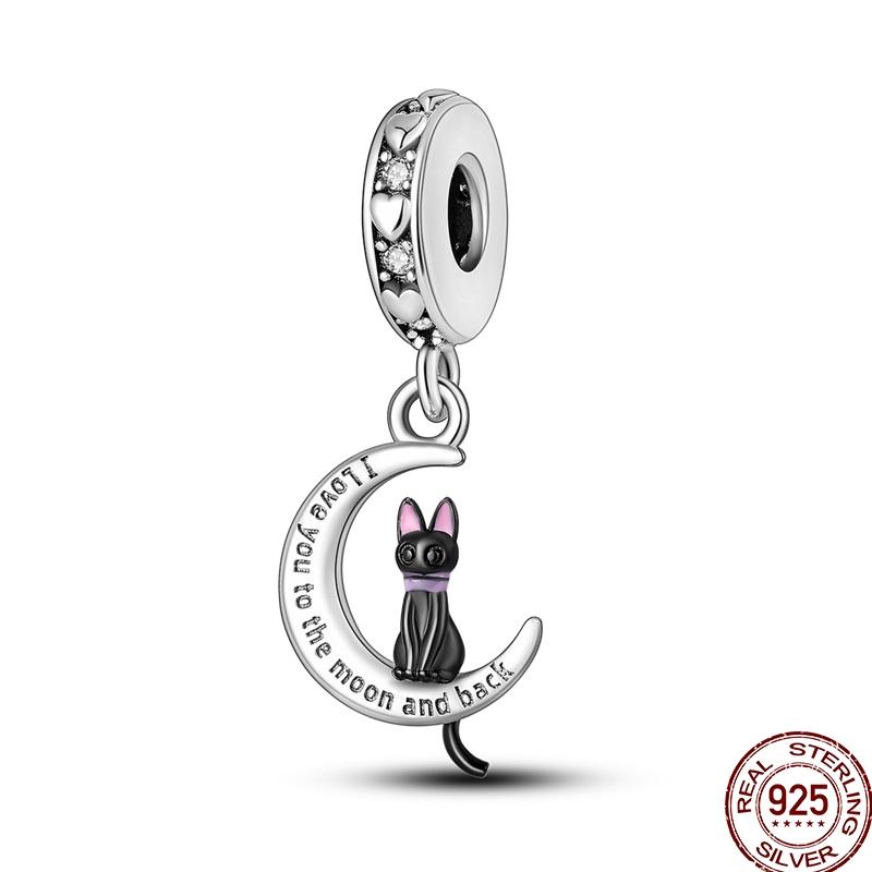 100% Copper Cute Pet Animal Owl Cute Puppy Pink Kitten Charm Beads Suitable For 3Mm Original Bracelet Diy